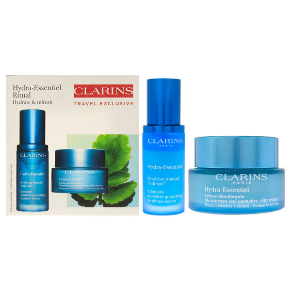Wholesale Hydra-Essentiel Experts Set by Clarins for Women - 2 Pc Set 1.7oz Moisturizing and Quench Light Cream, 1oz HydraQuench Intensive Serum