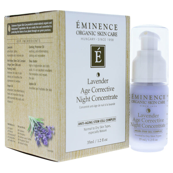 Wholesale Lavender Age Corrective Night Concentrate by Eminence for Unisex - 1.2 oz Serum