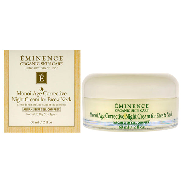 Wholesale Monoi Age Corrective Night Cream for Face and Neck by Eminence for Unisex - 2 oz Cream