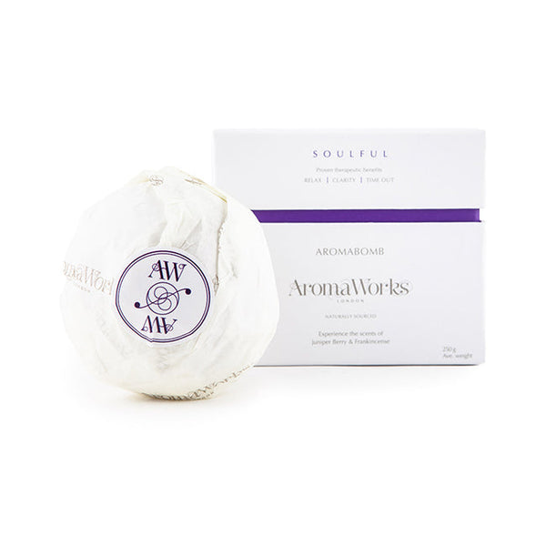 Wholesale Soulful AromaBomb Single by Aromaworks for Unisex - 8.81 oz Bath Bomb