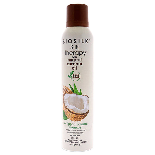 Wholesale Silk Therapy with Coconut Oil Whipped Volume Mousse by Biosilk for Unisex - 8 oz Mousse
