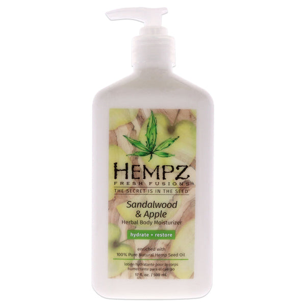 Wholesale Fresh Fusions Sandalwood and Apple Herbal Body Moisturizer by Hempz for Unisex - 17 oz Moisturizer