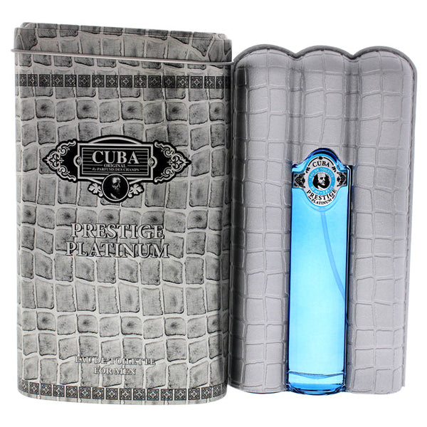 Wholesale Cuba Prestige Platinum by Cuba for Men - 3 oz EDT Spray