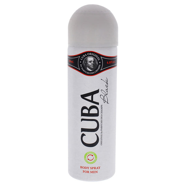 Wholesale Cuba Black by Cuba for Men - 6.6 oz Body Spray