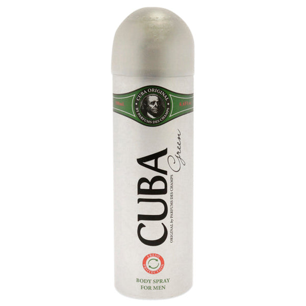 Wholesale Cuba Green by Cuba for Men - 6.6 oz Body Spray