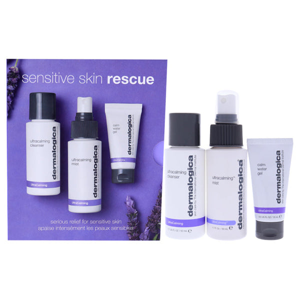 Wholesale Sensitive Skin Rescue Kit by Dermalogica for Women - 3 Pc 1.7oz Ultracalming Cleanser, 1.7oz Ultracalming Mist, 05oz Calm Water Gel