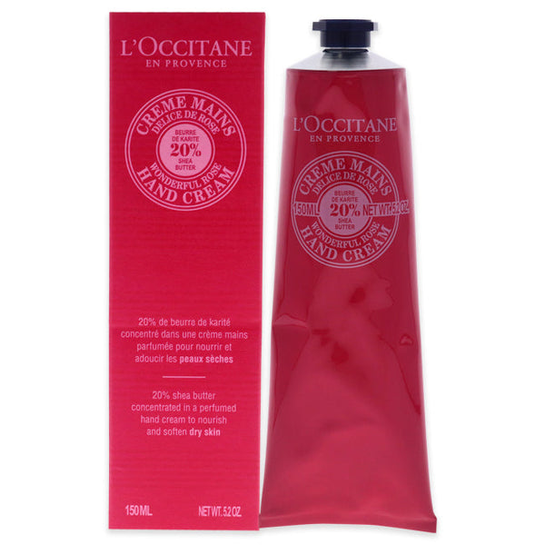 Wholesale Shea Butter Wonderful Rose Hand Cream by LOccitane for Unisex - 5.2 oz Cream