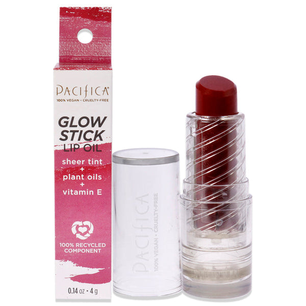 Wholesale Glow Stick Lip Oil - Crimson Crush by Pacifica for Women - 0.14 oz Lip Oil