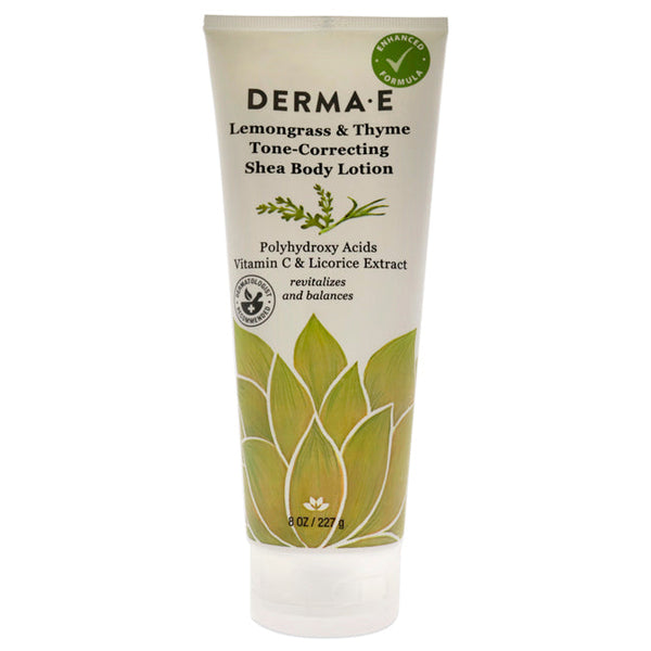 Wholesale Tone-Correcting Shea Body Lotion - Lemongrass and Thyme by Derma-E for Unisex - 8 oz Body Lotion