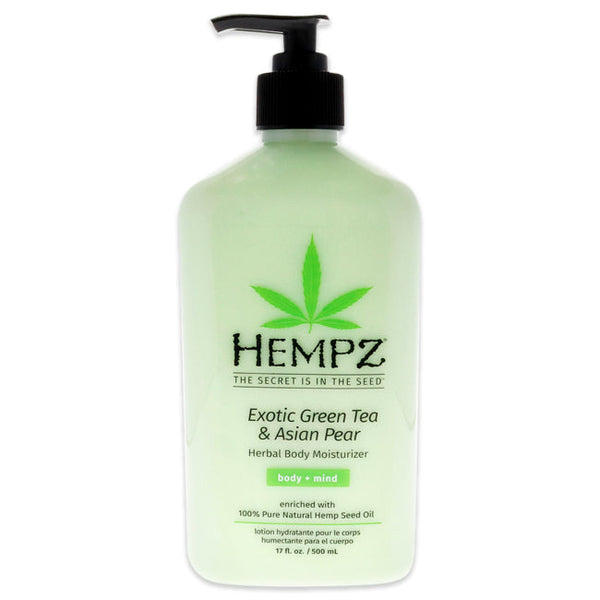 Wholesale Exotic Green Tea and Asian Pear Herbal Body Moisturizer by Hempz for Unisex - 17 oz Moisturizer