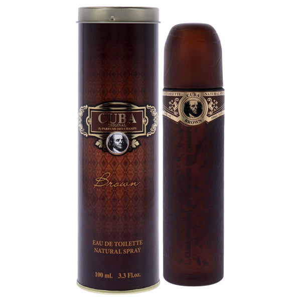 Wholesale Cuba Brown by Cuba for Men - 3.3 oz EDT Spray
