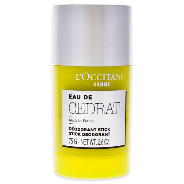 Wholesale Cedrat Stick Deodorant by LOccitane for Men - 2.6 oz Deodorant Stick