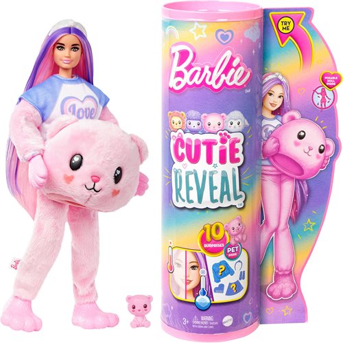 Wholesale Barbie Cutie Reveal Cozy Cute Tees Teddy Bear Doll