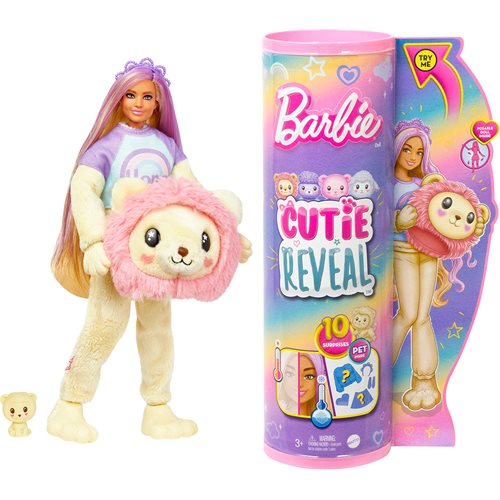 Wholesale Barbie Cutie Reveal Cozy Cute Tees Series Lion Doll
