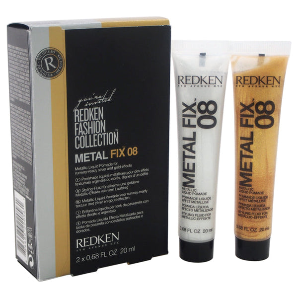 Wholesale Fashion Collection Metal Fix 08 Metallic Liquid Pomade by Redken for Unisex - 2 x 0.68 oz Pomade