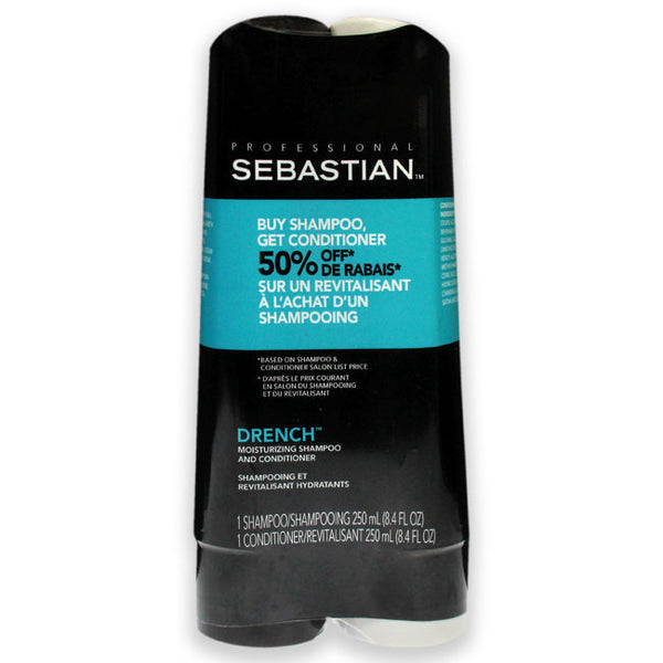 Wholesale Drench Moisturizing Duo by Sebastian for Unisex - 2 Pc 8.4oz Shampoo, 8.4oz Conditioner