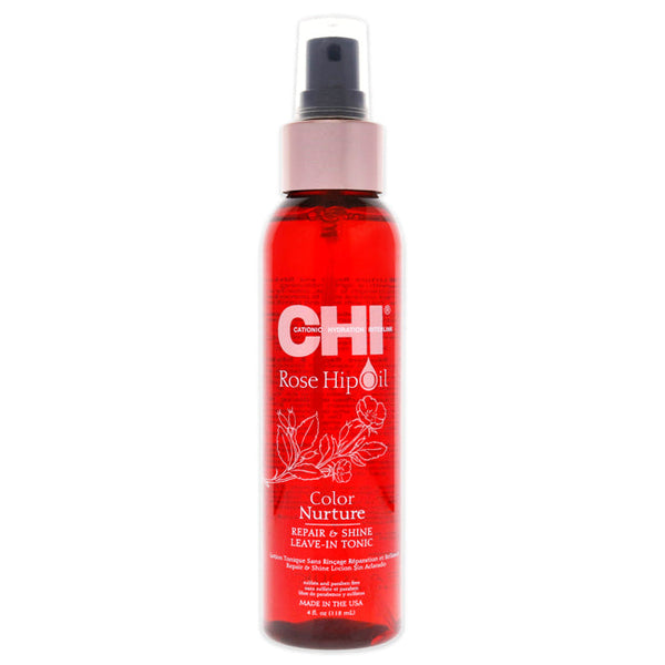 Wholesale Rose Hip Oil Color Nurture Repair and Shine Leave-In Tonic by CHI for Unisex - 4 oz Hair Spray