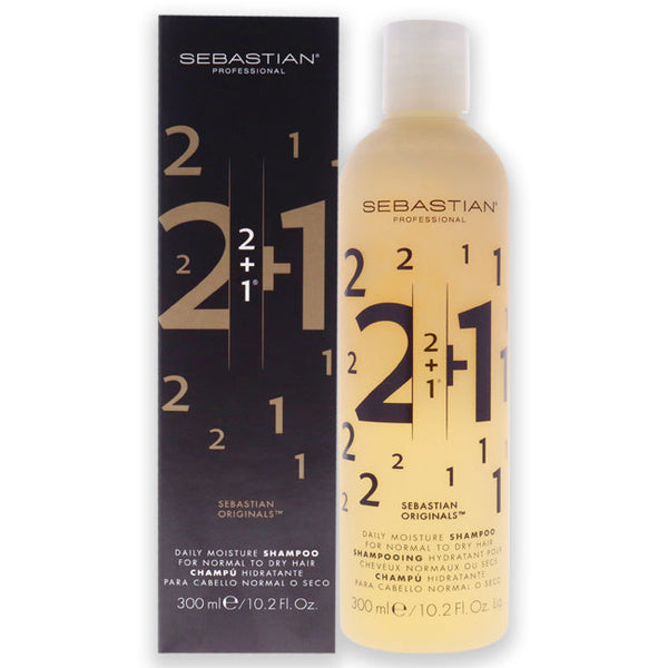 Wholesale 2 + 1 Daily Moisture Shampoo by Sebastian for Unisex - 10.2 oz Shampoo