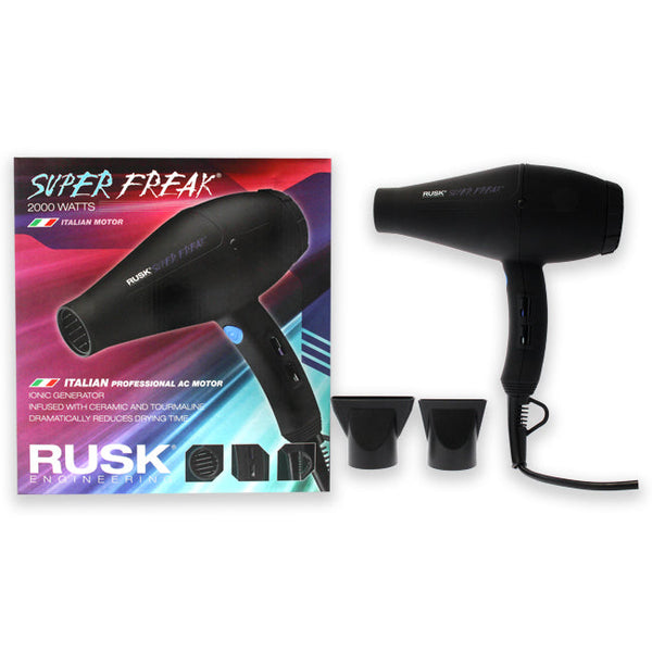 Wholesale Engineering Super Freak 2000 Watt Dryer - Black by Rusk for Unisex - 1 Pc Hair Dryer
