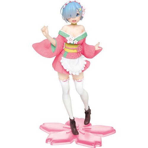 Wholesale Re:Zero Starting Life in Another World Rem Sakura Statue