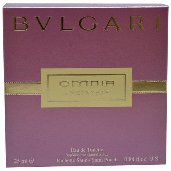 Wholesale Bvlgari Omnia Amethyste by Bvlgari for Women - 0.84 oz EDT Spray (Satin Pouch)