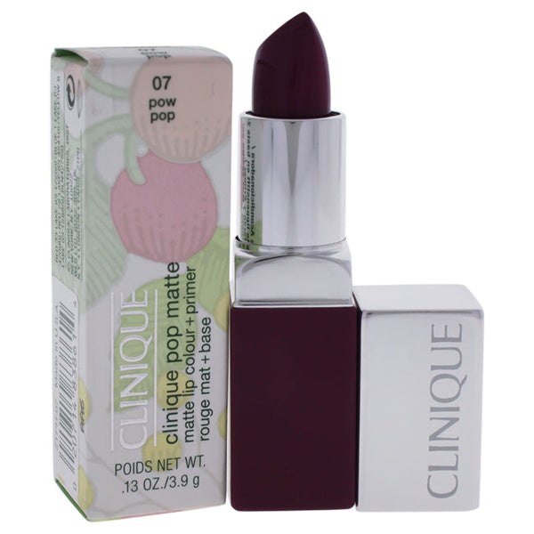 Wholesale Clinique Pop Matte Lip Colour + Primer - 07 Pow Pop by Clinique for Women - 0.13 oz Lipstick