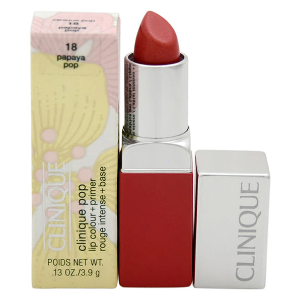Wholesale Clinique Pop Lip Colour + Primer - 18 Papaya Pop by Clinique for Women - 0.1 oz Lipstick