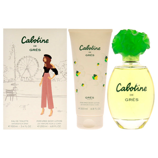 Wholesale Cabotine by Parfums Gres for Women - 2 Pc Gift Set 3.4oz EDT Spray, 6.8oz Body Lotion