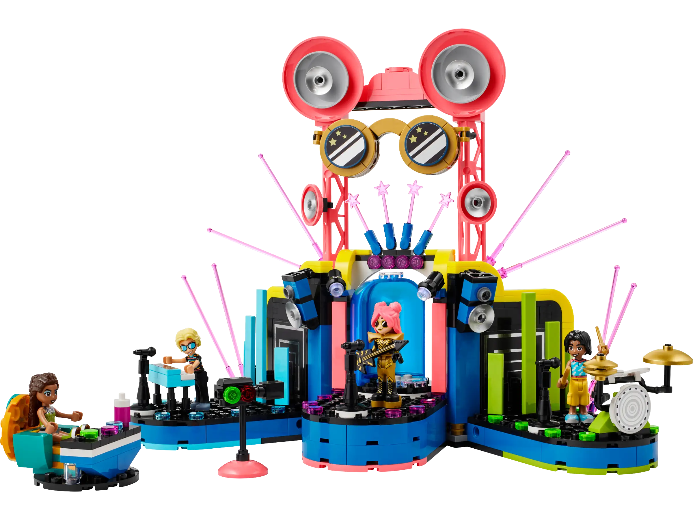 LEGO Friends Heartlake City Music Talent Show Building Kit, Social-Emotional Musical Toy for Kids to Play Together with 4 Mini-Doll Characters, Music Gift for 7 Year Old Kids, Girls and Boys, 42616
