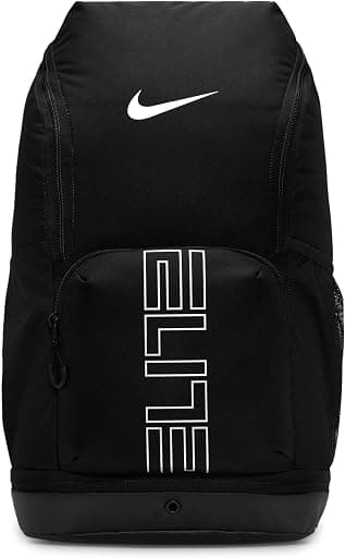 Nike, Unisex, Varsity Elite Backpack (32L), Black/Black/Metallic Silver, One Size